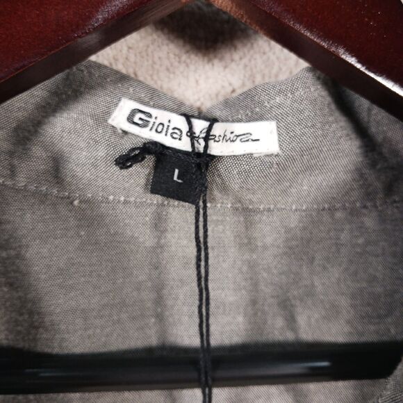 Gioia Fashioz Womens Sz L Chambre Long Sleeve Blouse Button-up - Picture 5 of 8